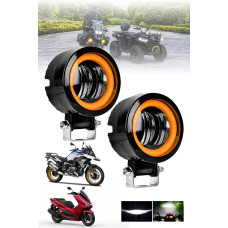Motosiklet Atv Sis Farı Angelli 2 ADET SET ANGEL RENK SEÇENEKLİ