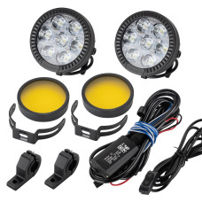 Motosiklet LED Sis Farı Yüksek Performans Metal Gövde D7 Led  Enduro GS Serileri Uyumlu 2 ADET  SET