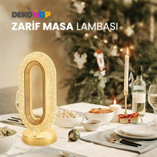 Kristal Elmas Dekoratif Masa Ve Gece Lambası Romantik Ambiyans Led