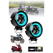 Motosiklet Atv Sis Farı Angelli 2 ADET SET ANGEL RENK SEÇENEKLİ