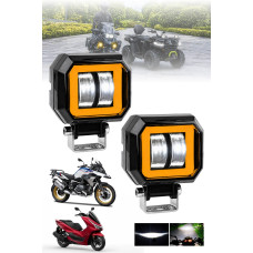 Motosiklet Atv Sis Farı Angelli 2 ADET SET ANGEL RENK SEÇENEKLİ
