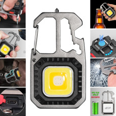 El Feneri Metal Gövdeli Cob Led Çok Fonksiyonlu Kamp Ve Karavan Feneri Işıldak İkaz Lambası