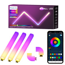 Duvar Led Bar Tv Oyun Gece Ambiyans Bluetooth Bağlantılı Sese Duyarlı RGB Ortam Led Aydınlatma