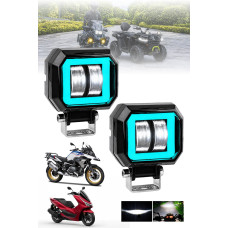 Motosiklet Atv Sis Farı Angelli 2 ADET SET ANGEL RENK SEÇENEKLİ