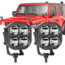 Off Road Ve Arazi Aracı 3 inç BEYAZ Renk Çalışma Ve Sis Lambası 2 ADET