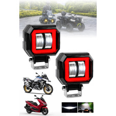 Motosiklet Atv Sis Farı Angelli 2 ADET SET ANGEL RENK SEÇENEKLİ