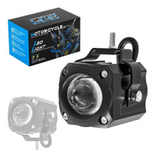Motosiklet Lazer Led Sis Farı Uzun Kısa 2 Adet Metal Kasa Beyaz Sarı Ultra Güçlü Sis Farı