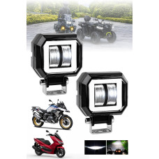 Motosiklet Atv Sis Farı Angelli 2 ADET SET ANGEL RENK SEÇENEKLİ