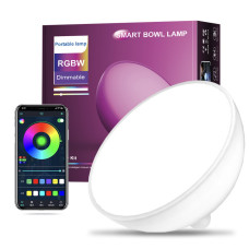 Taşınabilir Akıllı Led Masa Ve Ambiyans  Lambası Telefon Kontrollü, Şarj Edilebilir LED RGBW Lamba