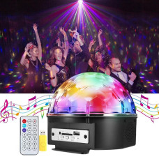 Usb Müzik Çalar Bluetooth Hoparlör Işıklı Kumandalı Disko Topu