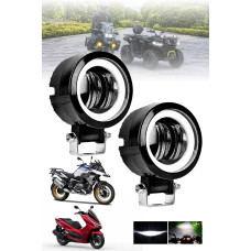Motosiklet Atv Sis Farı Angelli 2 ADET SET ANGEL RENK SEÇENEKLİ