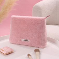 Peluş Makyaj ve Kozmetik Eşya Taşıma Çantası Geniş Hacimli Çanta Organizer