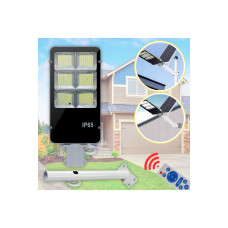 Solar Güneş Enerjili 600W Kumandalı Yönlendirilebilir Panelli Led Bahçe Sokak Aydınlatma Lambası