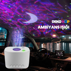 Led Animasyon Projektör Uzay Gece ve Parti  Ambiyans Lambası