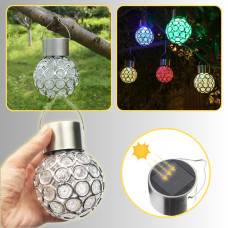 Solar Güneş Enerjili RGB Küre Aplik LED Lamba - Bahçe, Veranda, Merdivenlerinizde Şık Peyzaj Aydınlatması 1 Adet